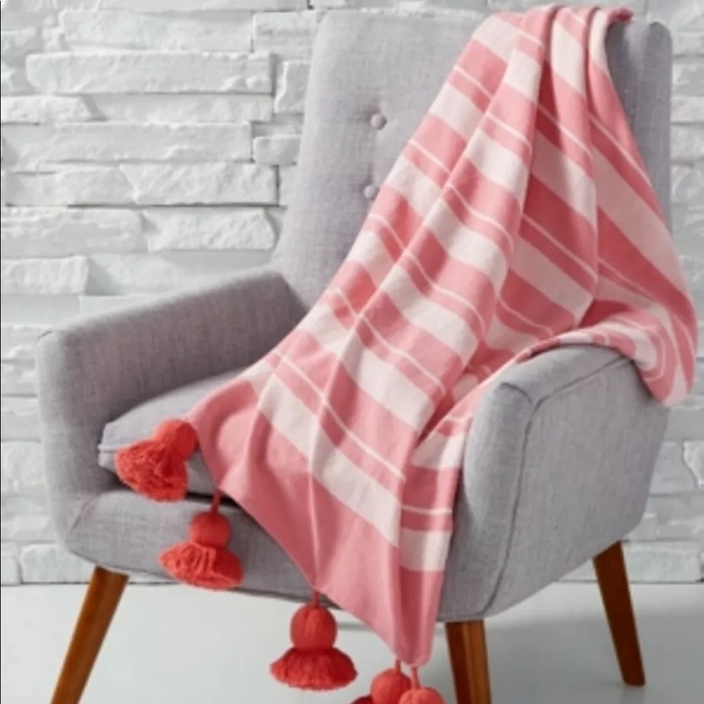 Martha Stewart 50 X 60" Cotton Whim Tassel Throw